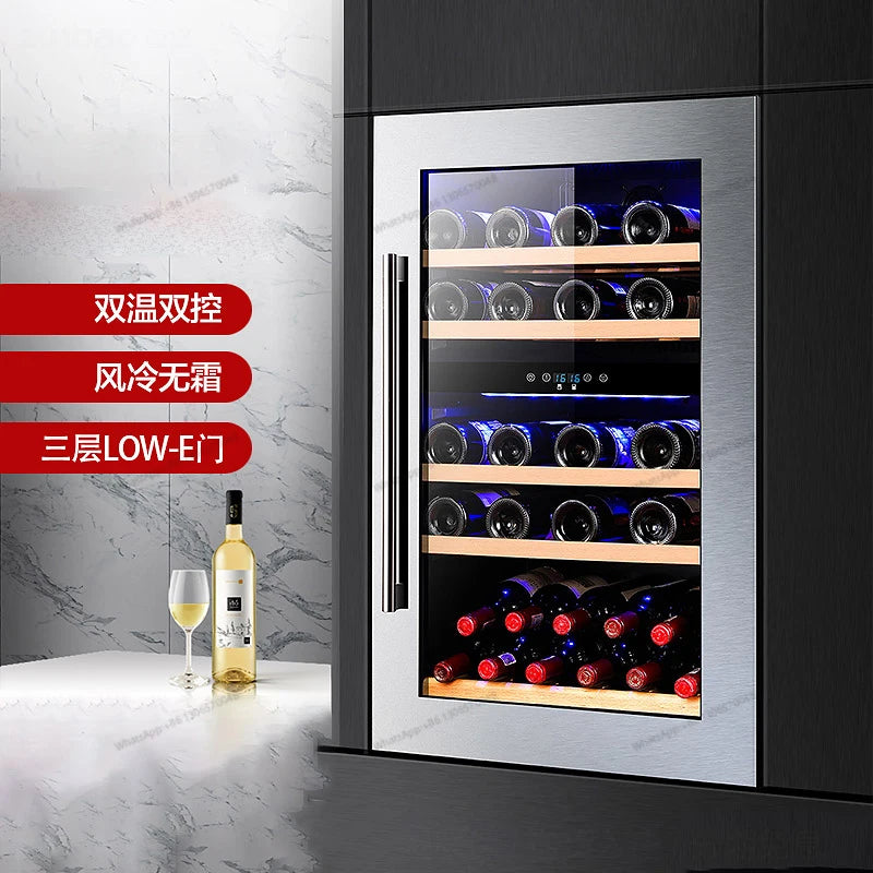 Household embedded red wine cabinet, refrigerated ice bar, household small refrigerator, constant temperature wine cabinet