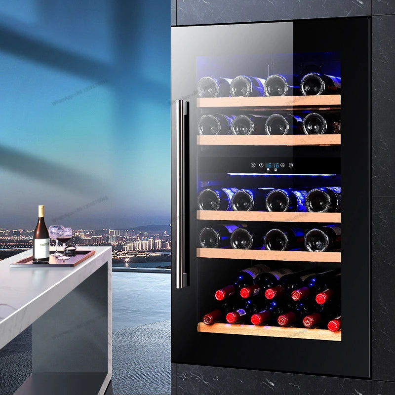 Household embedded red wine cabinet, refrigerated ice bar, household small refrigerator, constant temperature wine cabinet