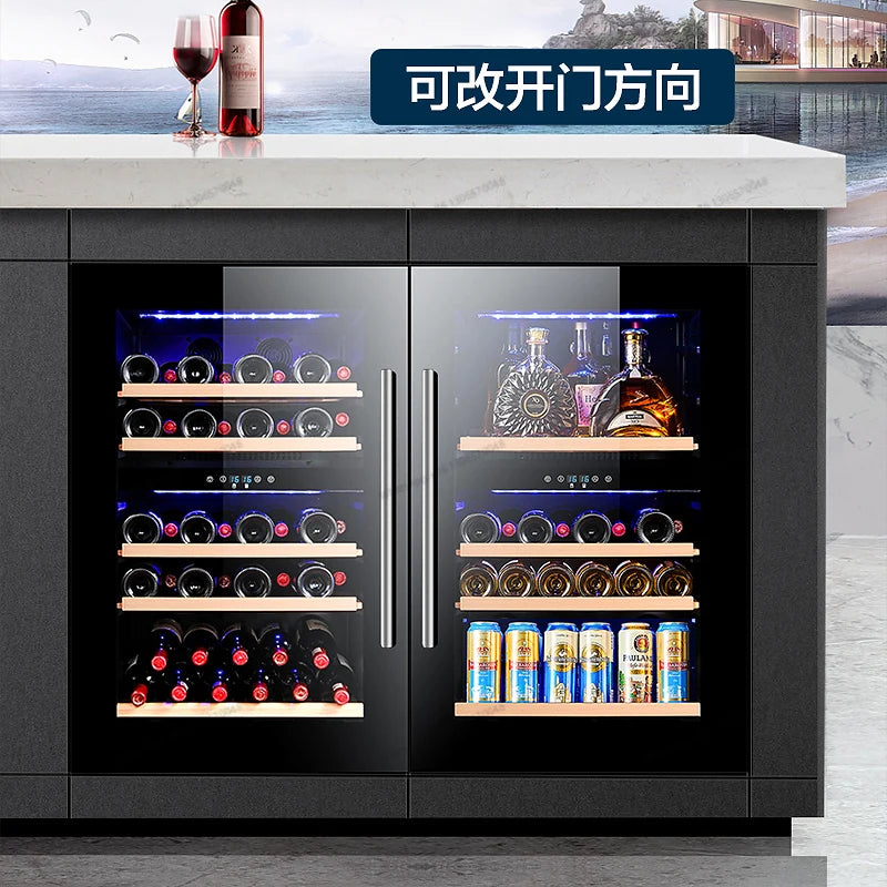 Household embedded red wine cabinet, refrigerated ice bar, household small refrigerator, constant temperature wine cabinet