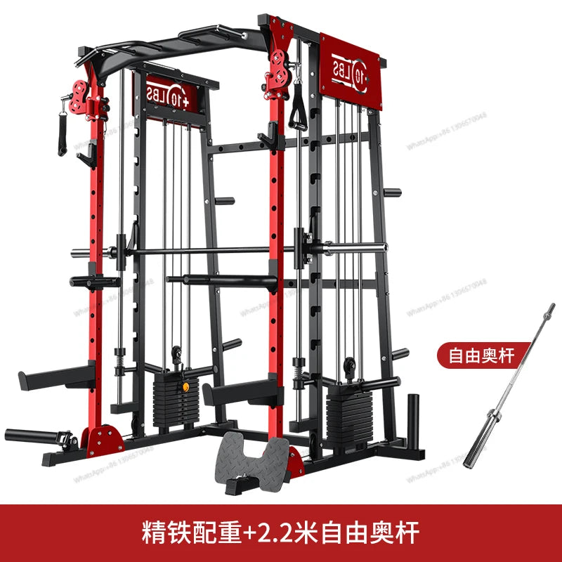 Household gantry, commercial comprehensive trainer, gym, multi-functional squat stand set, fitness equipment