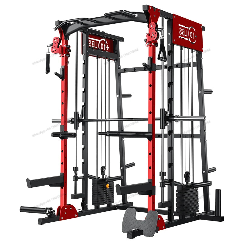 Household gantry, commercial comprehensive trainer, gym, multi-functional squat stand set, fitness equipment