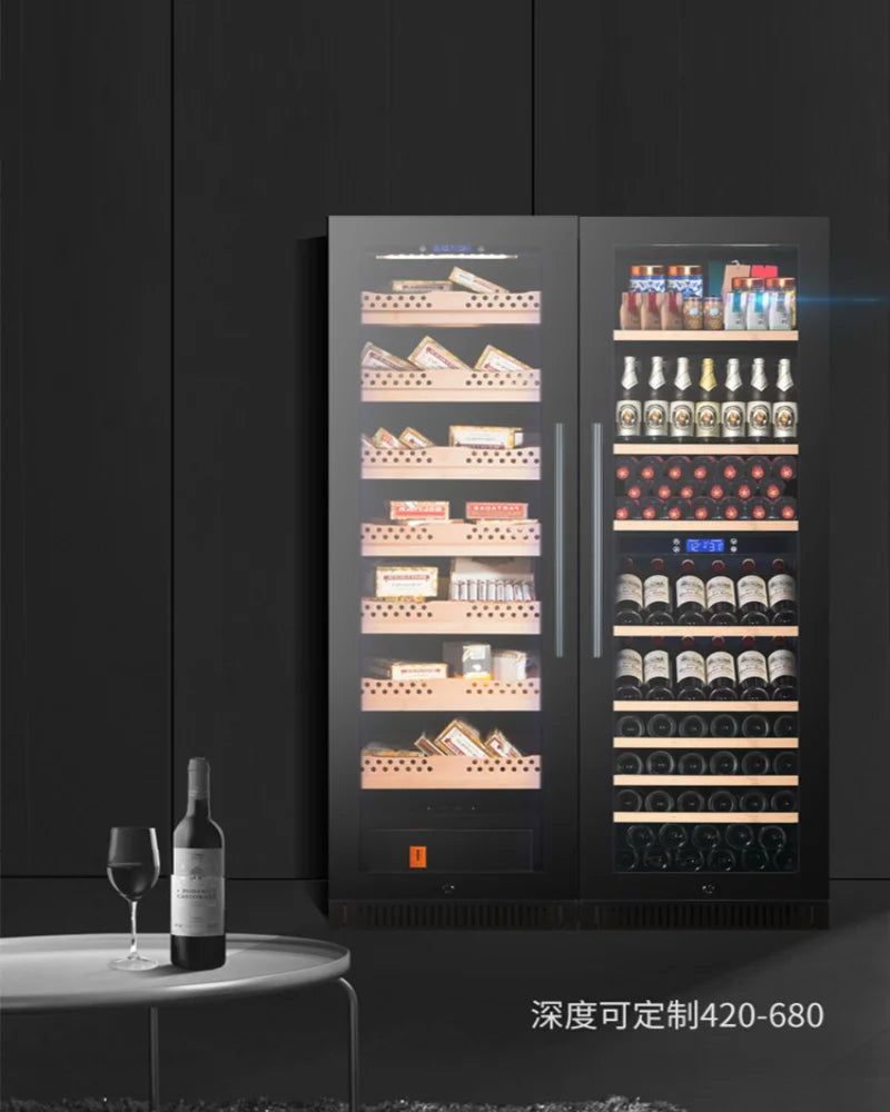 Household intelligent constant temperature and humidity cigar cabinet Insulation cabinet Red wine ice bar Refrigerator
