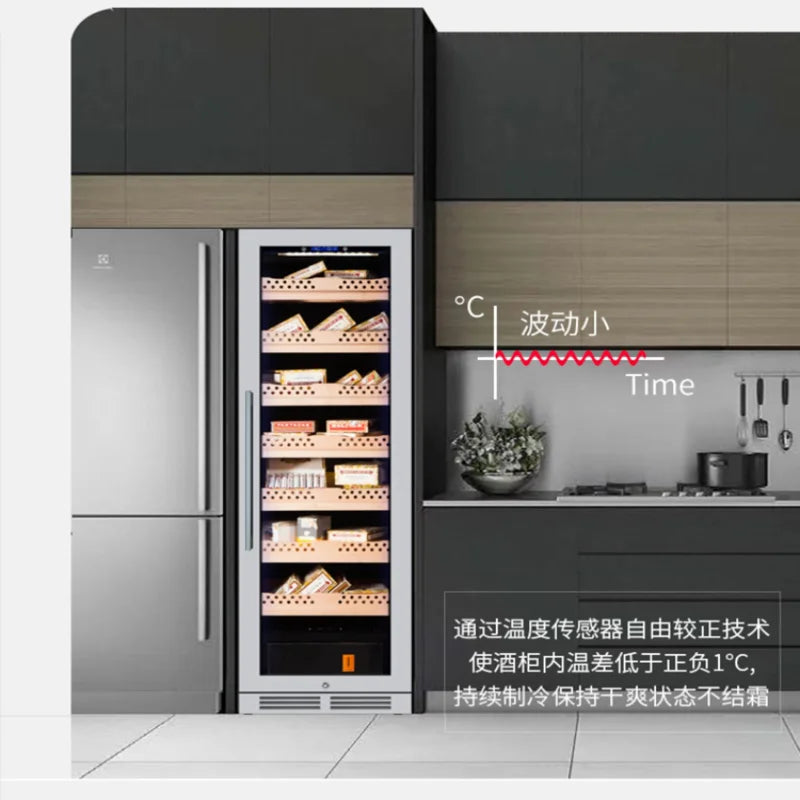 Household intelligent constant temperature and humidity cigar cabinet Insulation cabinet Red wine ice bar Refrigerator