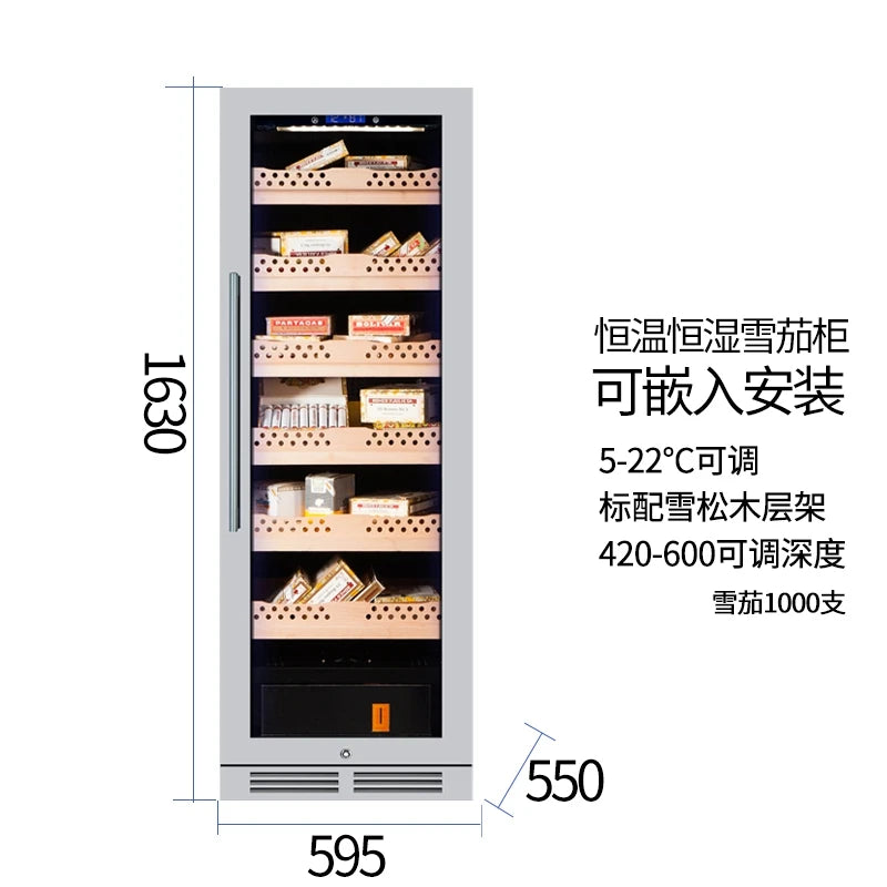 Household intelligent constant temperature and humidity cigar cabinet Insulation cabinet Red wine ice bar Refrigerator