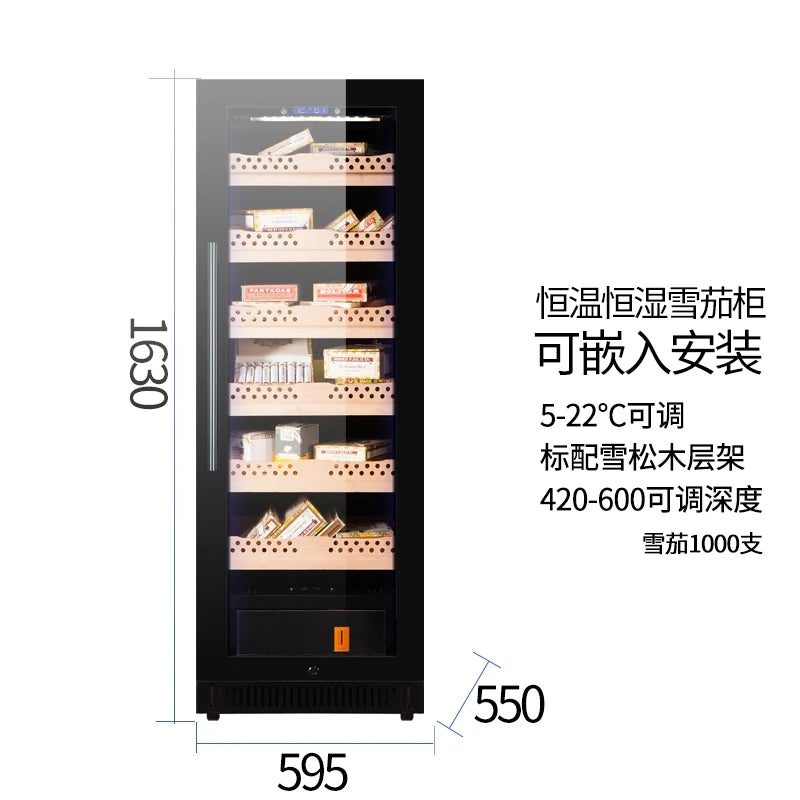 Household intelligent constant temperature and humidity cigar cabinet Insulation cabinet Red wine ice bar Refrigerator