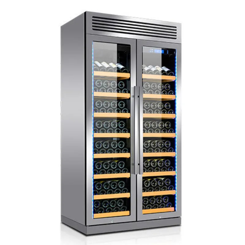 Household intelligent wine cabinet, constant temperature wine cabinet, double door tempered glass wine cabinet