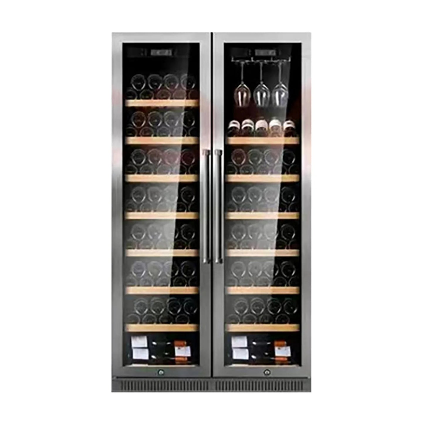 Household intelligent wine cabinet, constant temperature wine cabinet, double door tempered glass wine cabinet