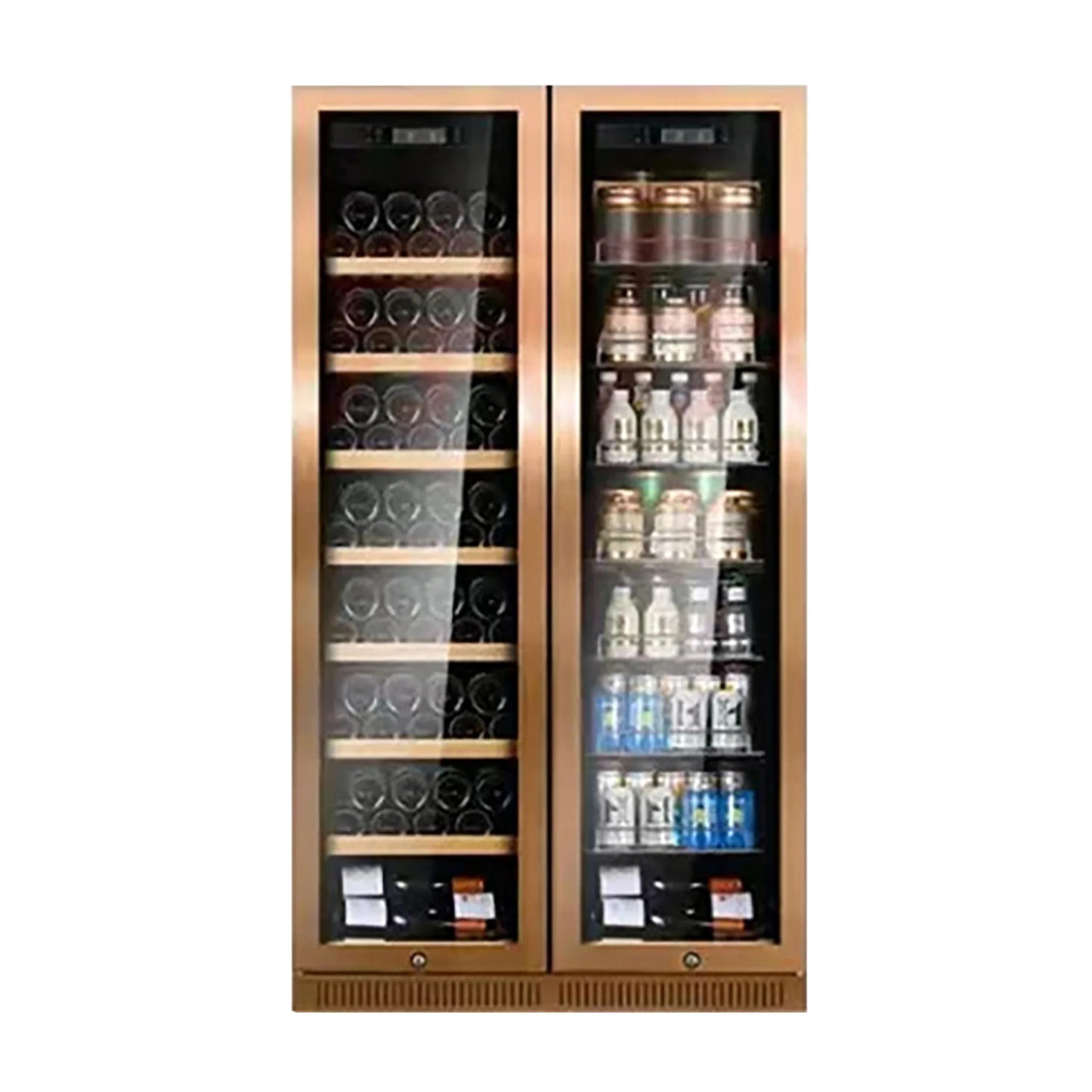 Household intelligent wine cabinet, constant temperature wine cabinet, double door tempered glass wine cabinet