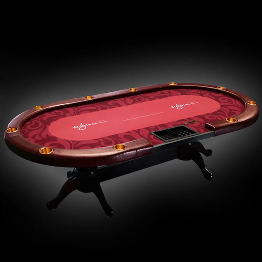 Household poker table dedicated high-end poker table Solid wood tiger foot table
