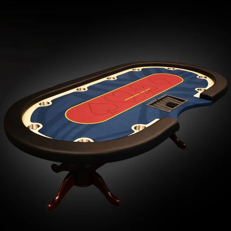 Household poker table dedicated high-end poker table Solid wood tiger foot table