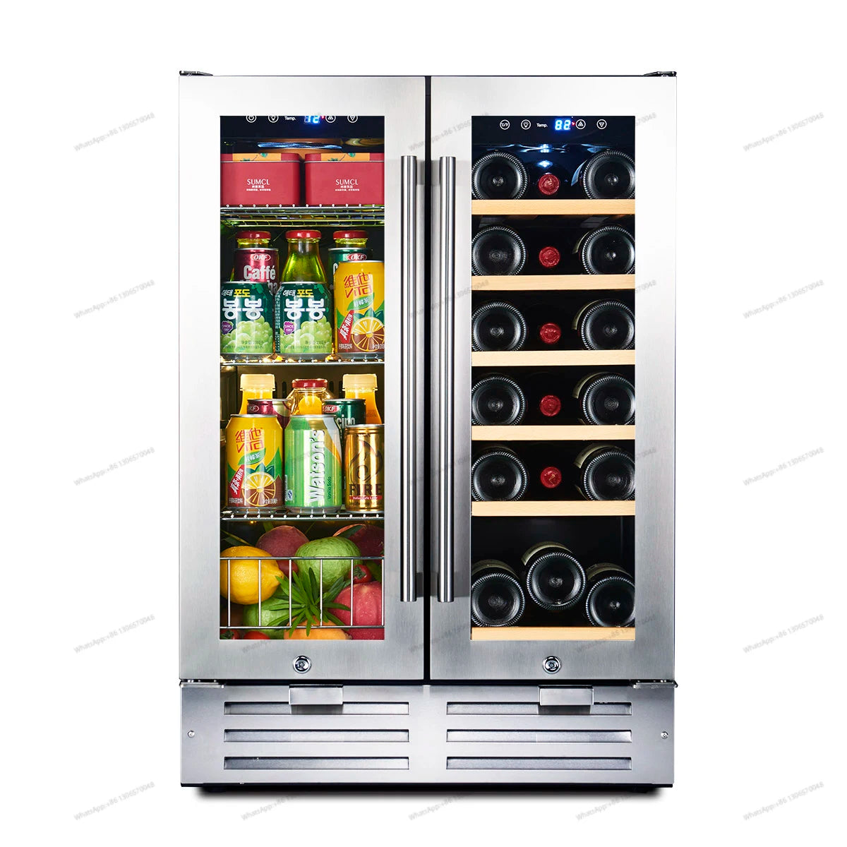 Household red wine cabinet, constant temperature ice bar wine cabinet, household small embedded tea cigar refrigeration and pres