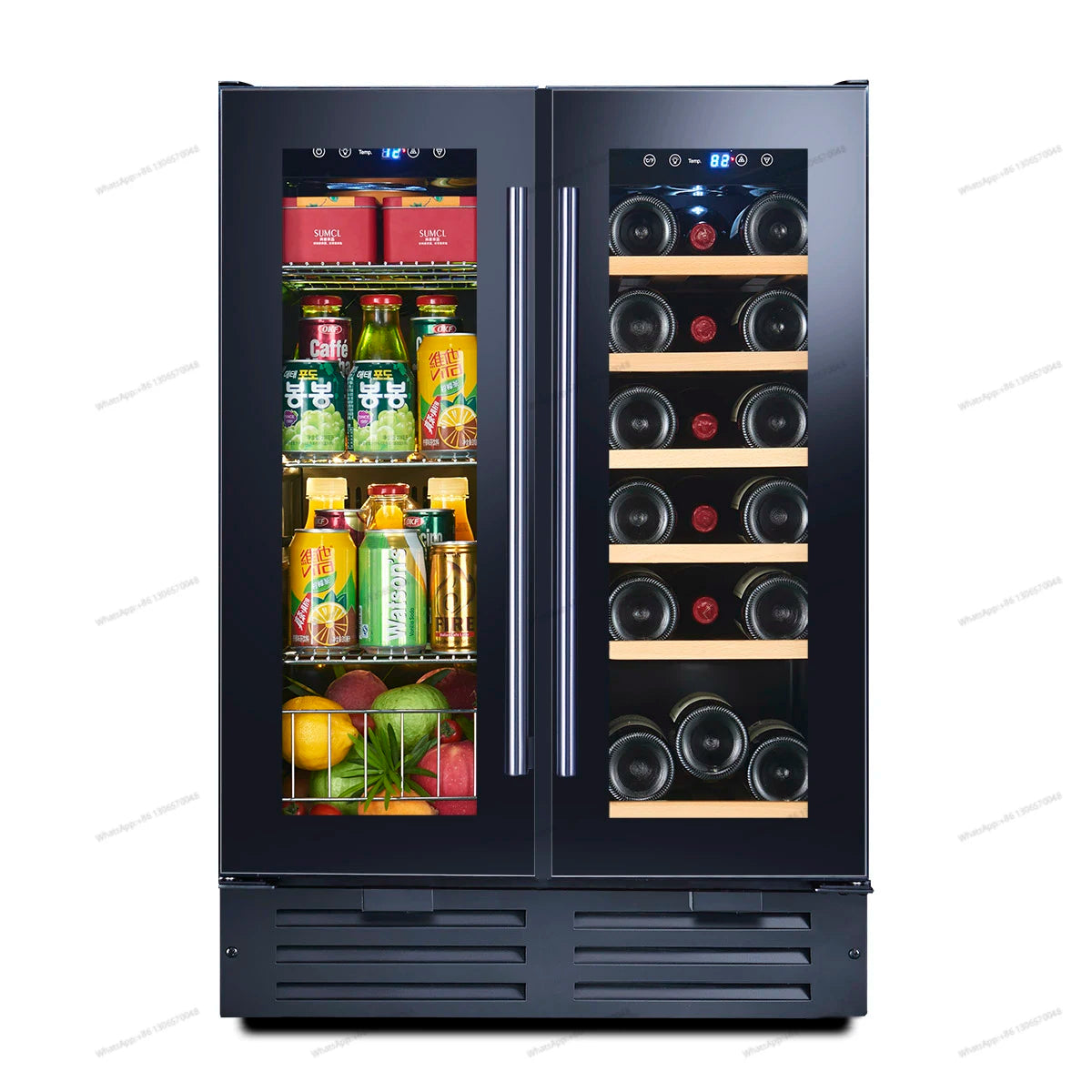 Household red wine cabinet, constant temperature ice bar wine cabinet, household small embedded tea cigar refrigeration and pres