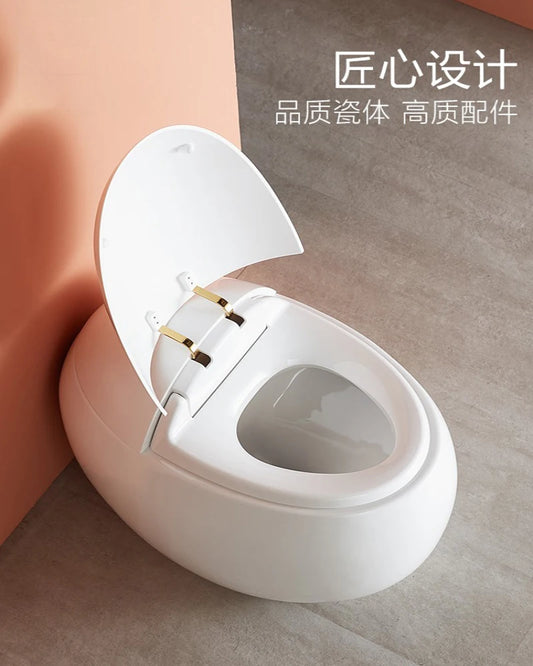 Household toilet, egg shaped European toilet, small giant egg, personalized toilet