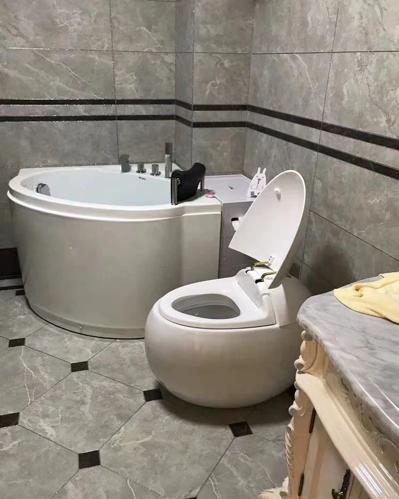 Household toilet, egg shaped European toilet, small giant egg, personalized toilet