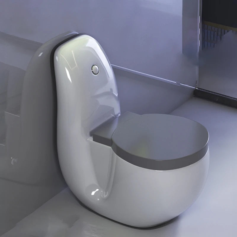 Household water closet siphon style creative personality European style silent and odorproof color toilet