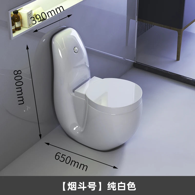 Household water closet siphon style creative personality European style silent and odorproof color toilet