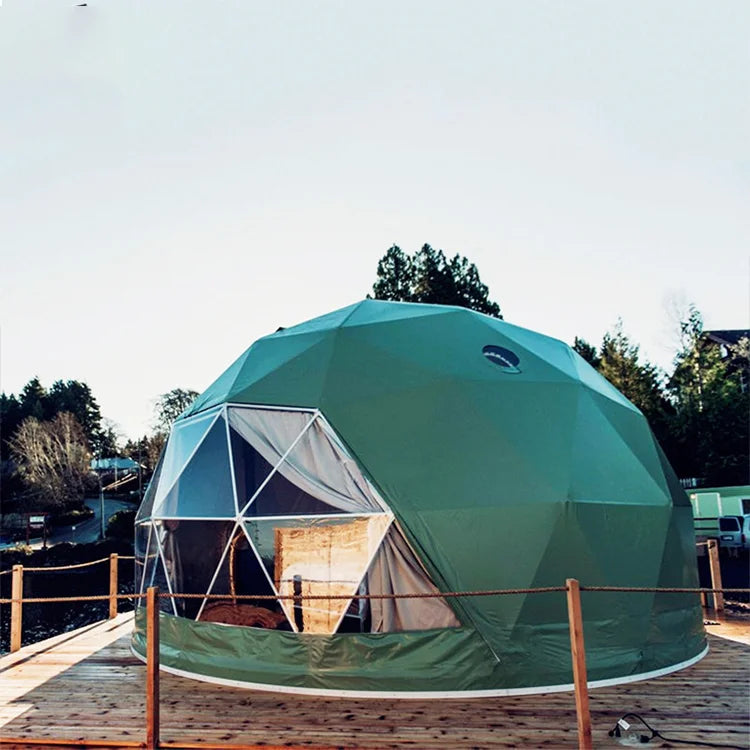 I Round 6m outdoor coffee transparent clear UV-proof glamping igloo house geodesic dome tent