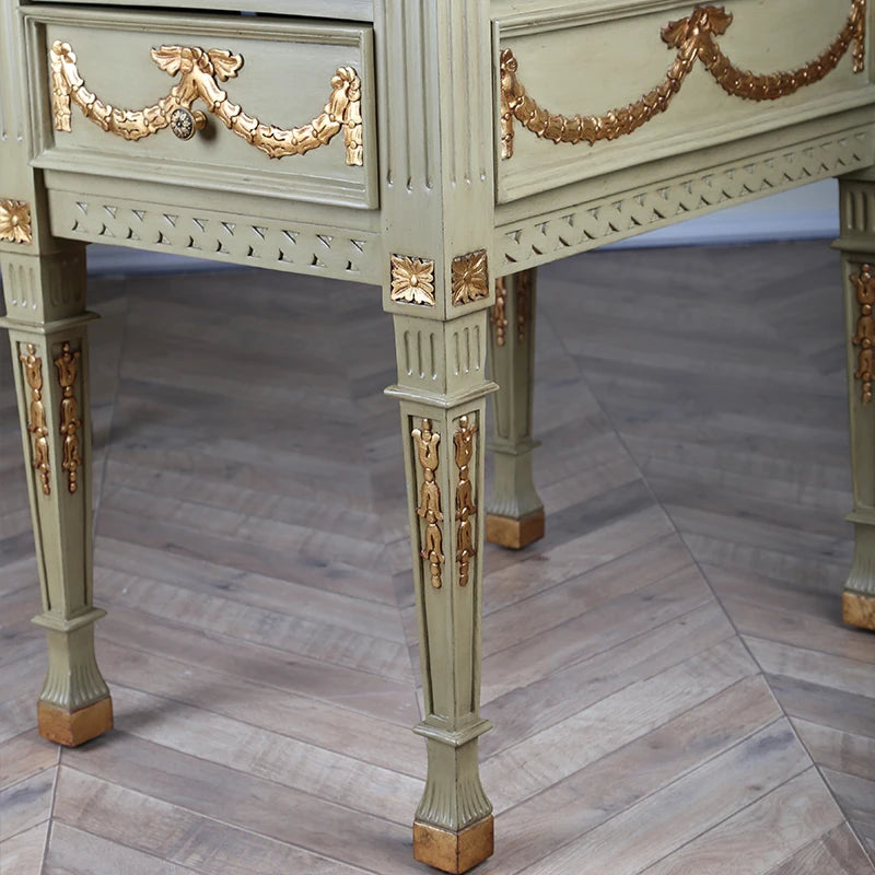 Imported mahogany solid wood bookcase, book chair, French vintage study, desk, villa furniture customization