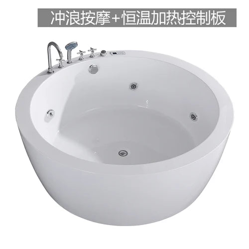 Independent hotel home integrated seamless docking massage net celebrity acrylic bathtub basin