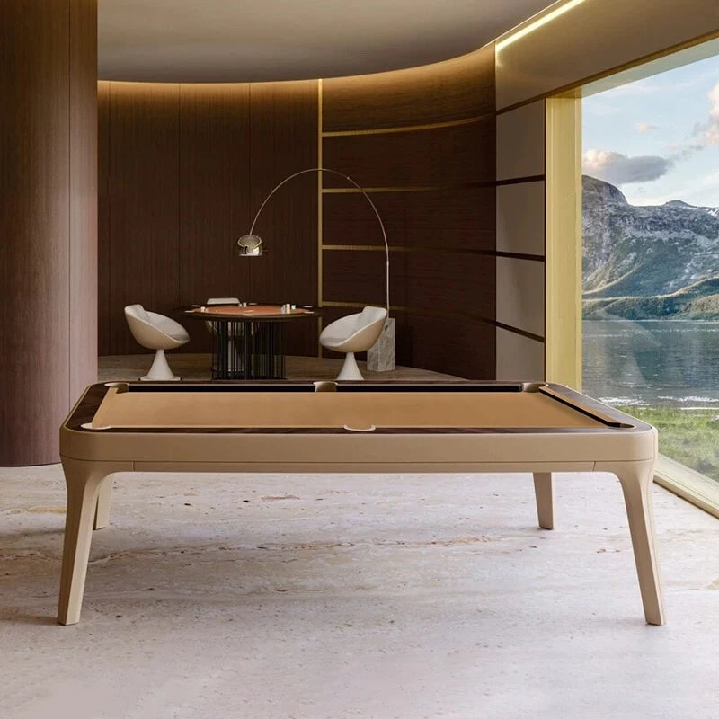 Indoor billiards table, home standard fancy nine ball table, high-end club billiards table, dining table two in one