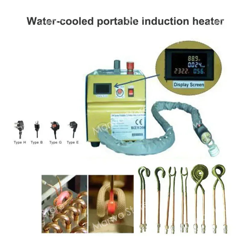 Induction Heater Water Cooled  Heating Machine 110V/220V  Welding Metal Equipment Can Be Welded Steel/Copper