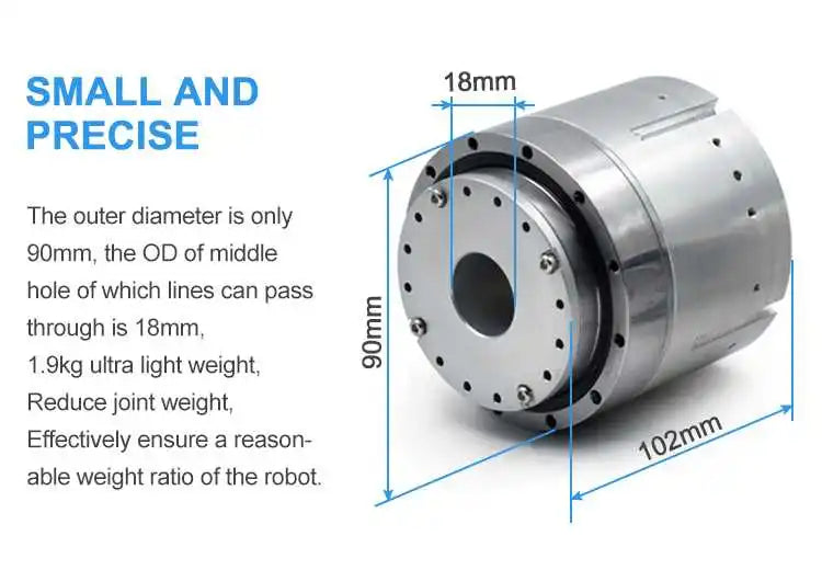 Industrial Robotic Arm Hollow Joint Motor Harmonic Drive Reducer Robot  Module