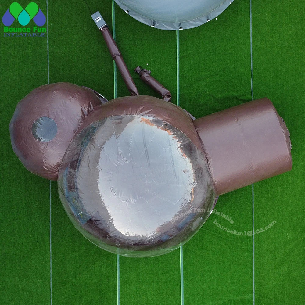 Inflatable Bubble Tent Big Clear Top Outdoor House Campaign Dome With Bedroom And Toilet For Camping Transparent Hotel Glamping
