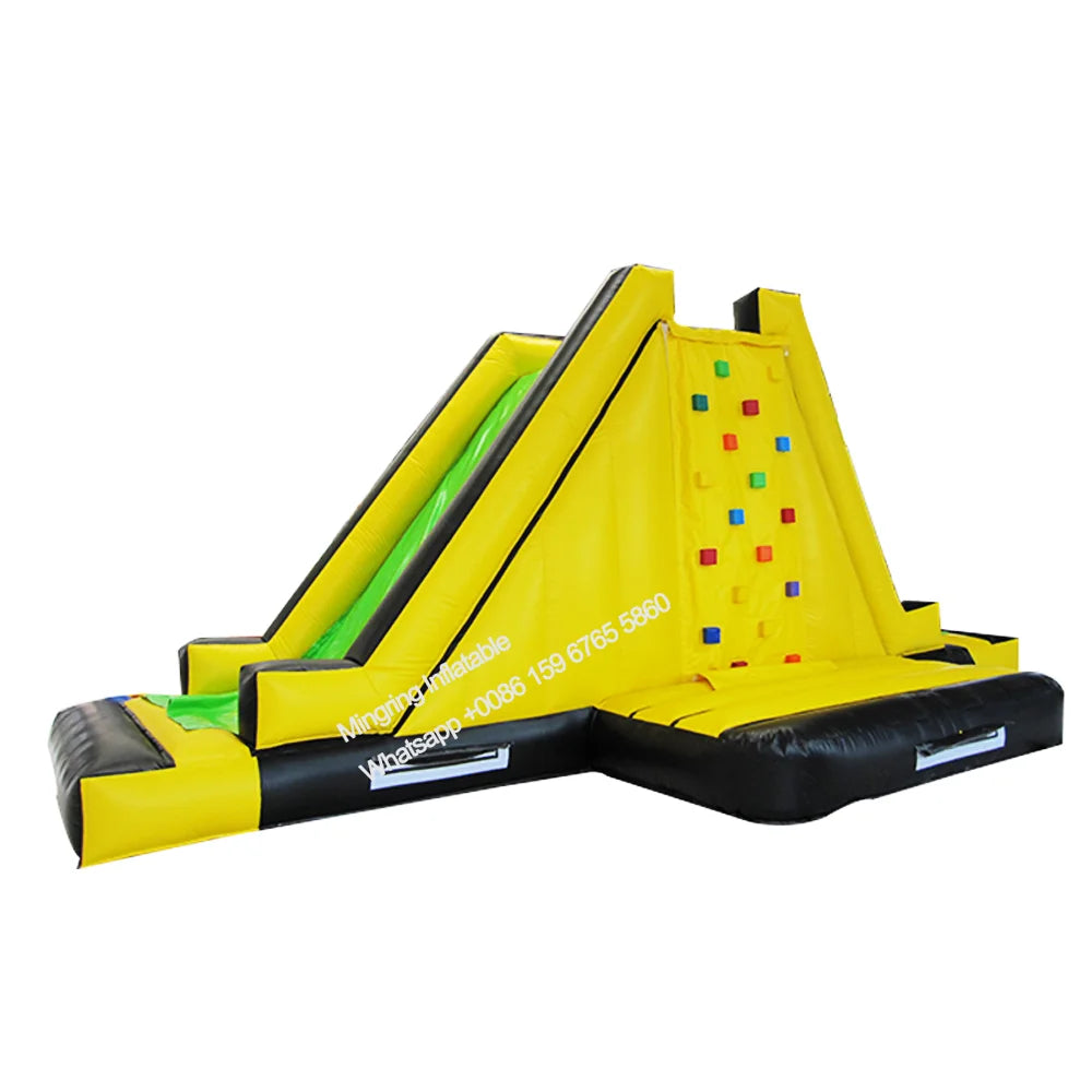 Inflatable Rock Climbing Wall Tower, Mountain Obstacle Course