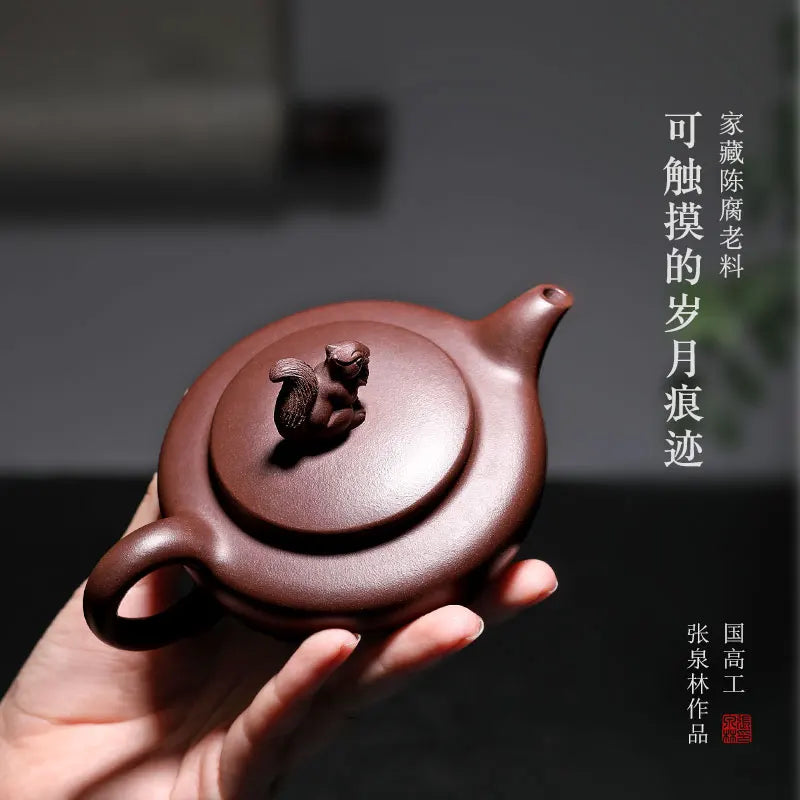 |Initiates a pot of tea yixing recommended pure manual Zhang Quanlin ore black pier head teapot tea as pot