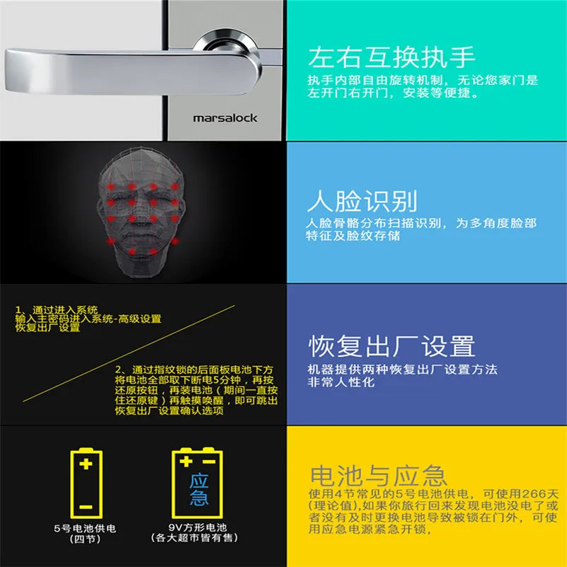 Intelligent Smart Face Recognition locks keyless lock