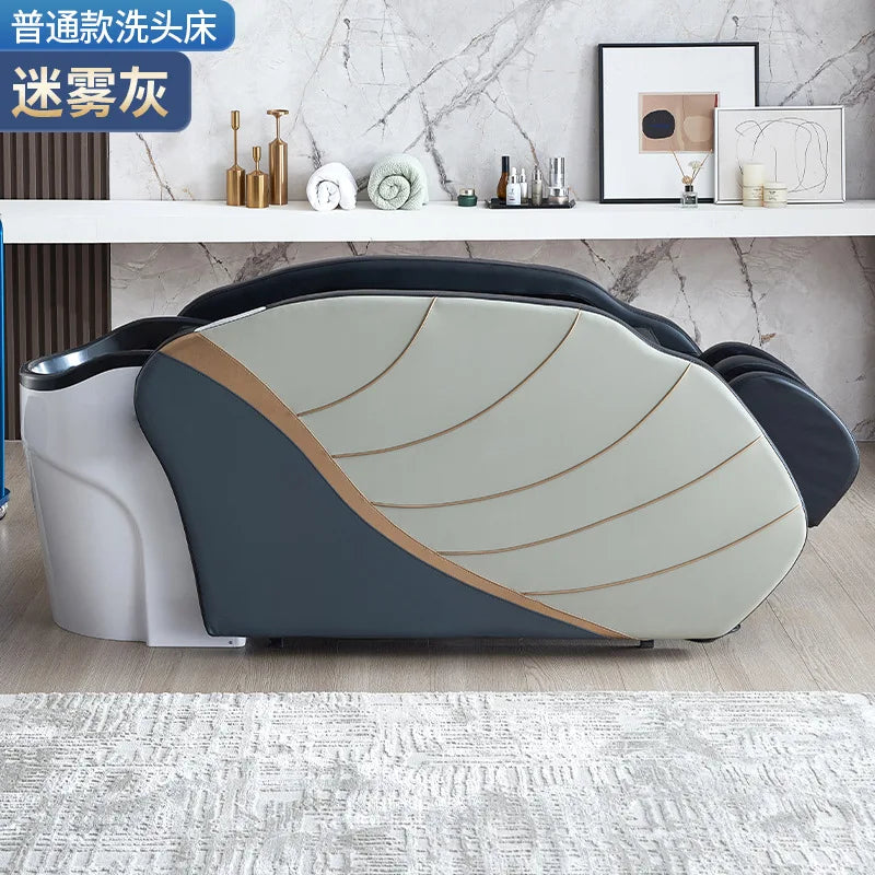 Intelligent electric massage hair washing bed, hair salon exclusive fully automatic water circulation fumigation head therapy