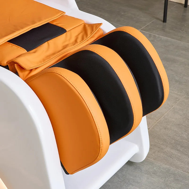 Intelligent electric massage hair washing bed, hair salon, fully automatic water circulation fumigation head therapy bed