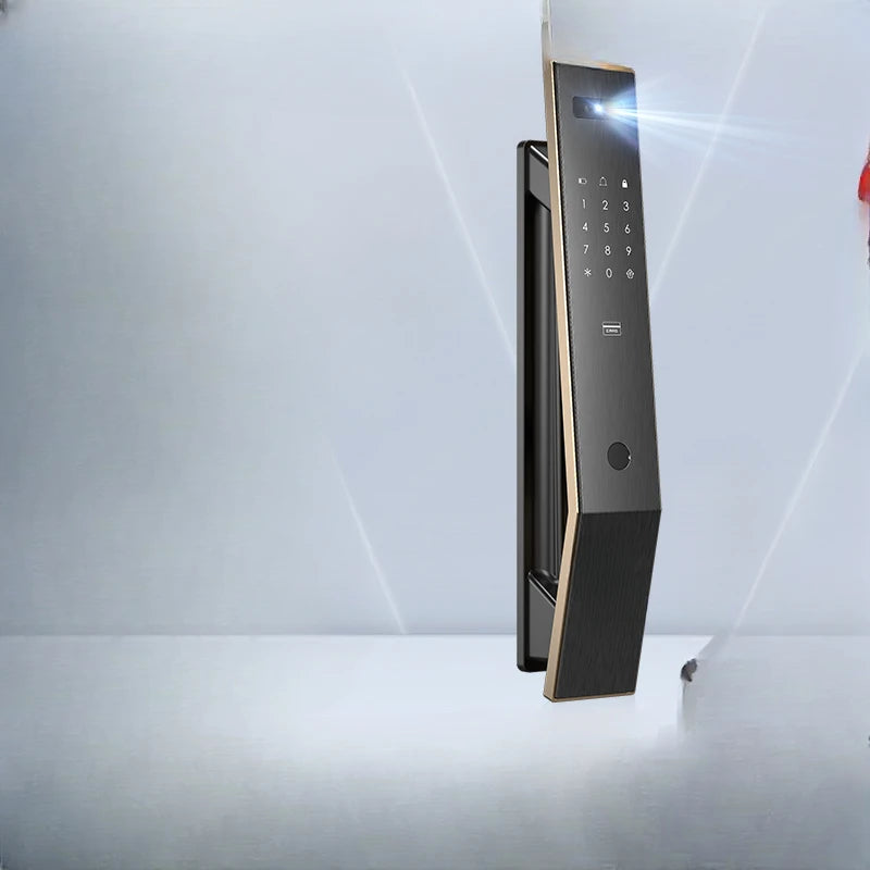 Intelligent fingerprint lock 3D facial recognition household anti-theft door electronic password T11FACE