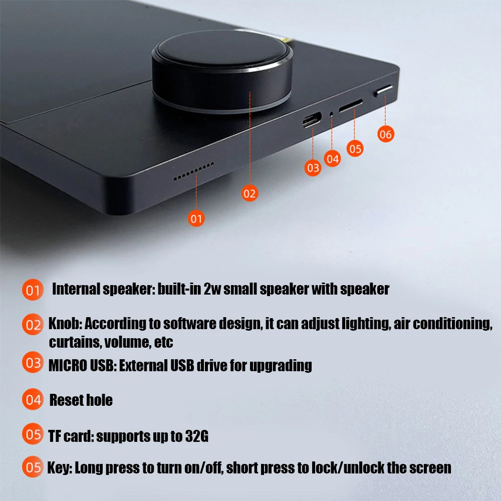 Intelligent touch screen switch, multifunctional central control panel, music host, whole house smart home smart system