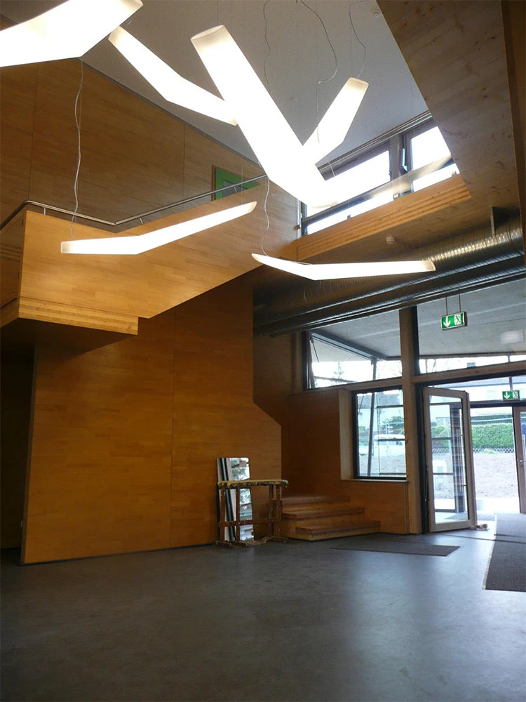 Italian aluminum chandelier villa living room office front desk minimalist atmosphere chandelier