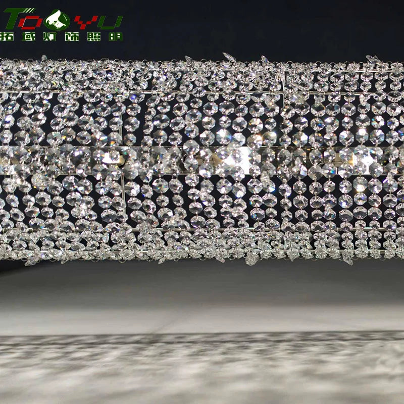 Italian living room Egypt imported crystal dining room postmodern villa crystal art deco chandelier