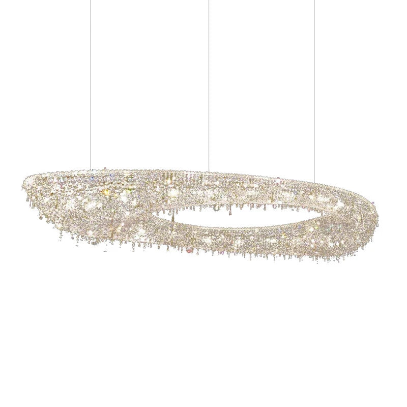 Italian living room Egypt imported crystal dining room postmodern villa crystal art deco chandelier