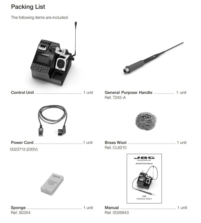 JBC Original CDB Professional 230v Soldering Station Electronic Soldering Iron Welding Equipment Cell Phone Repair Tools