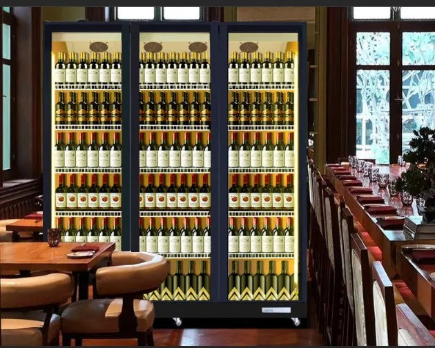 JINBEST Deluxe Beer Beverage Display Coolers Cabinet Commercial Chiiller Display Freezer Display Refrigerator RGB