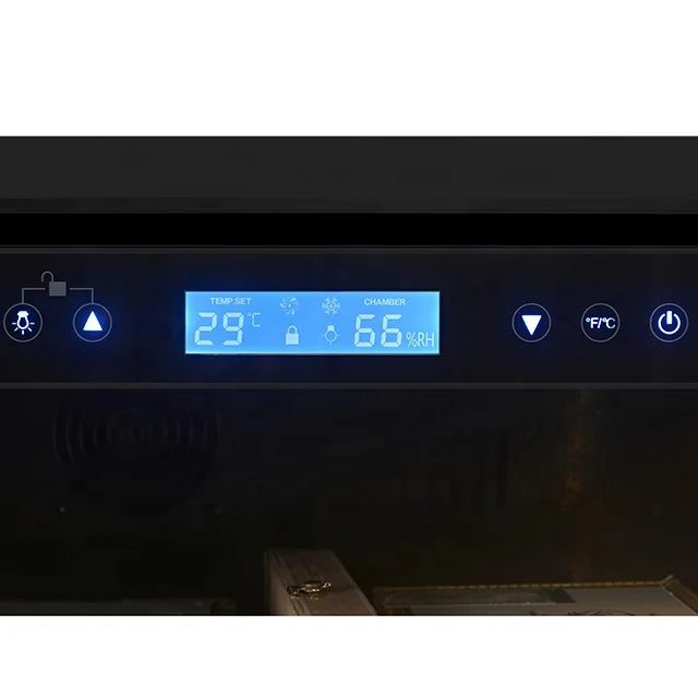 JIUFU Large Capacity Wine Cellar Freestanding Black Compressor Wine Cooler Stainless Steel Double Wall Bottle Cooler