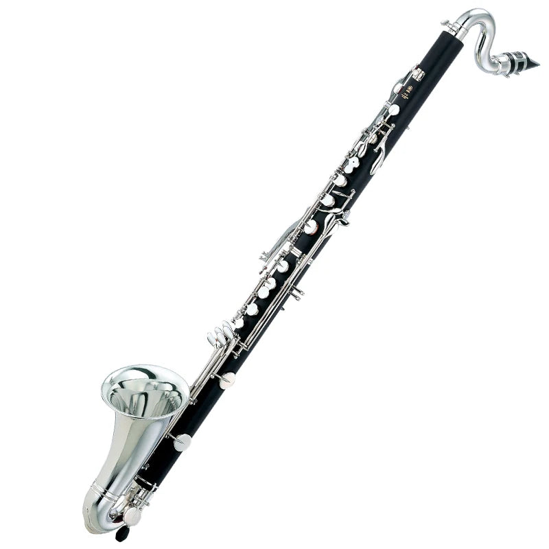 MMOOKA JM Silver Plated Keys Bass Clarinet Bb Tune Clarinet High Quality Bakelite Instrument With Case Free Shipping