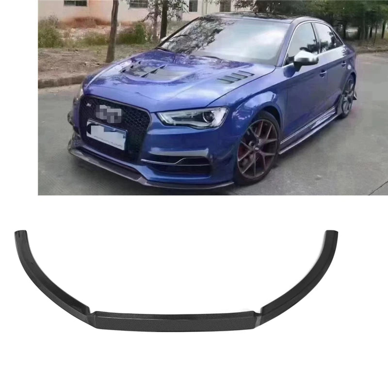 JP style Carbon fiber Car Bumpers Front Lip For  A3 S3 Sports 2013 2014 2015 2016 A3 S3 Front Lip