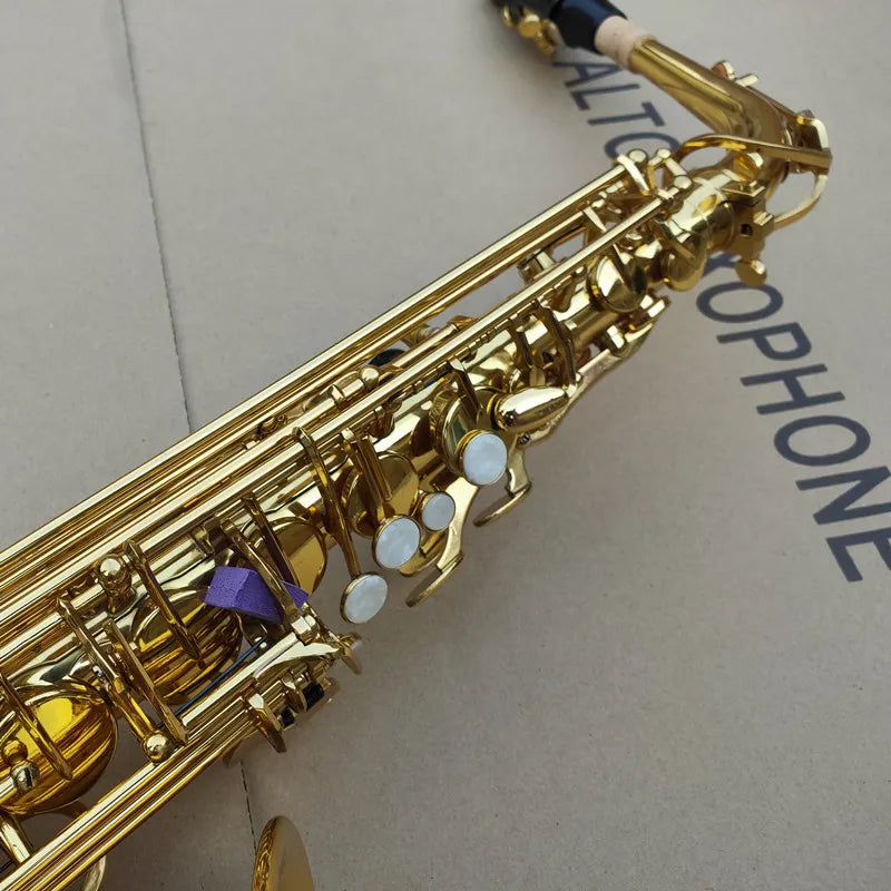 JUPITER JAS-669 New Arrival Alto Eb Tune Saxophone Brass Musical Instrument Gold Lacquer Sax With Case Mouthpiece Free Shipping
