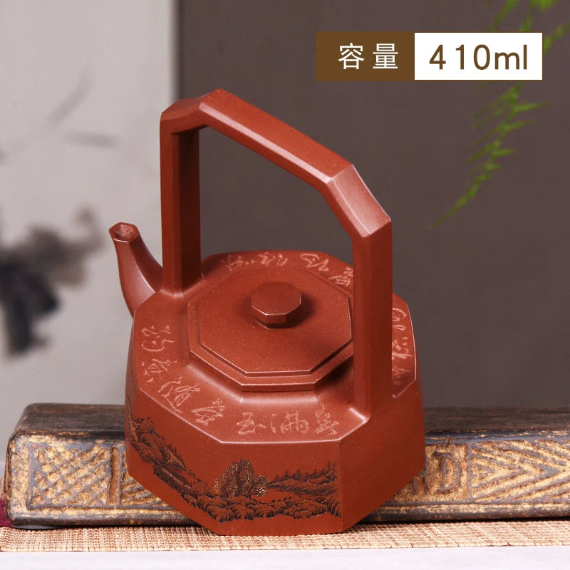 |Jack! Craft ceramic tea-pot famous badad painted clay pot landscape six-party girder teapot tea product