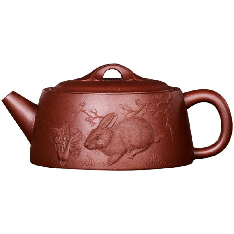 |Jack! Undressed ore heap zisha teapot yixing dragon famous Zhou Xiaozhong manual zodiac old purple clay pot of tea