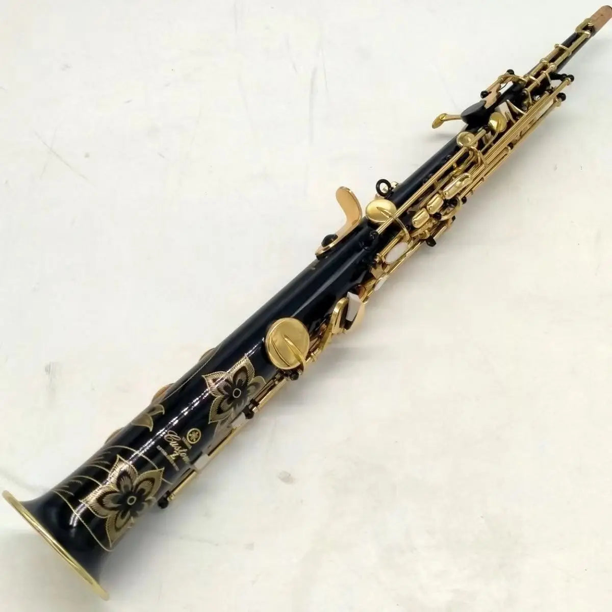 Japan 82Z Soprano Saxophone B-Flat Straight black Gold Lacquered Body musical instrument professional with Case Accessories