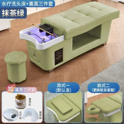 Japanese Shampoo Chair Head Spa Fumigation Water Circulation Hair Salon Equipments Chair Lettino Massaggio Furniture