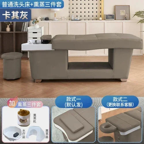 Japanese Shampoo Chair Head Spa Fumigation Water Circulation Hair Salon Equipments Chair Lettino Massaggio Furniture