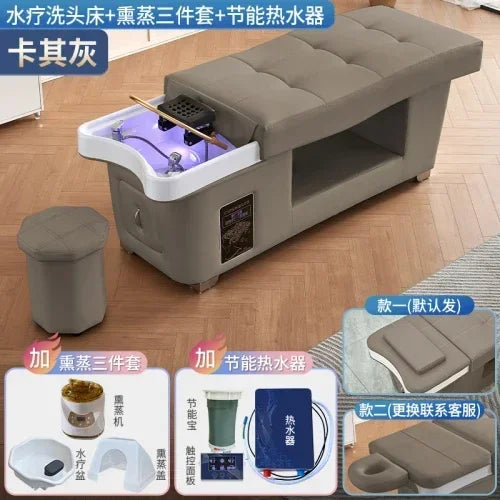 Japanese Shampoo Chair Head Spa Fumigation Water Circulation Hair Salon Equipments Chair Lettino Massaggio Furniture