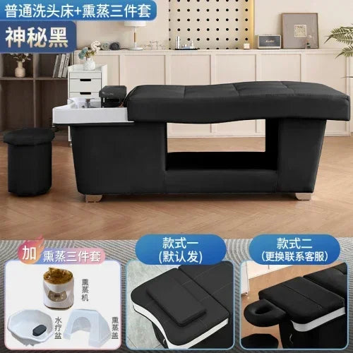 Japanese Shampoo Chair Head Spa Fumigation Water Circulation Hair Salon Equipments Chair Lettino Massaggio Furniture